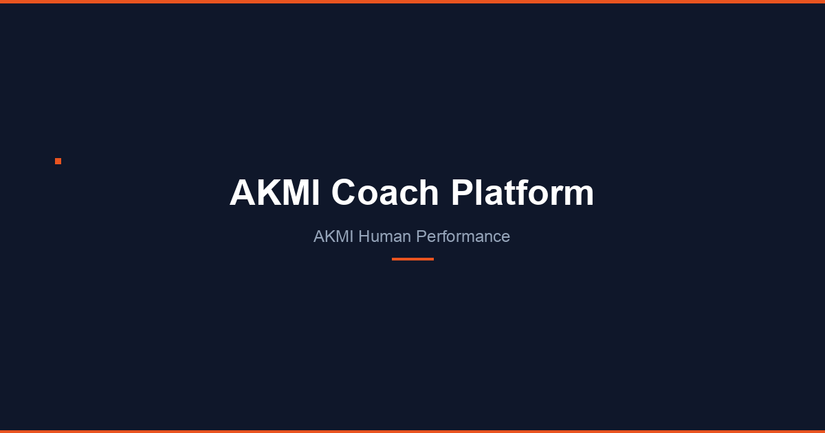 Certification Programs — AKMI Human Performance
